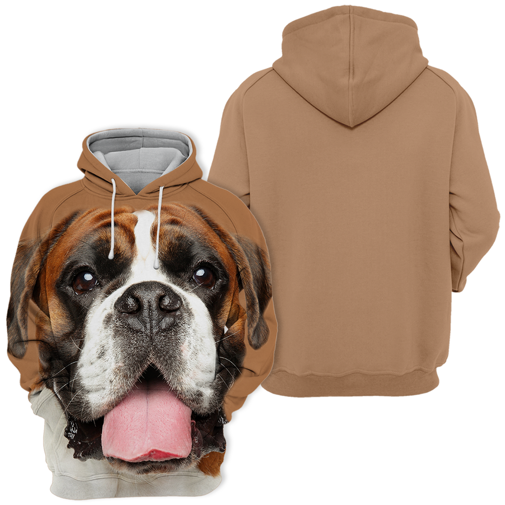 Unisex 3D Graphic Hoodies Animals Dogs German Boxer Chill