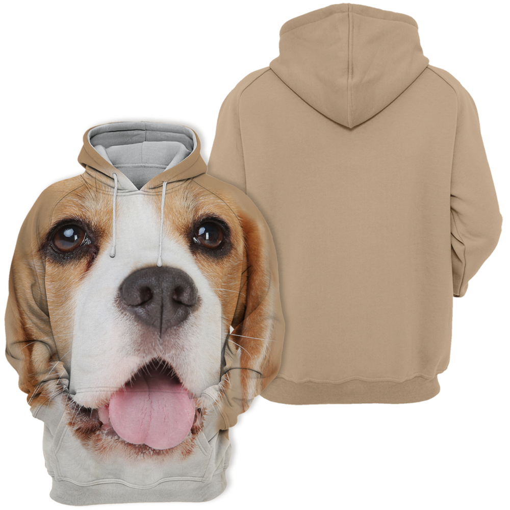 Unisex 3D Graphic Hoodies Animals Dogs Beagle Look