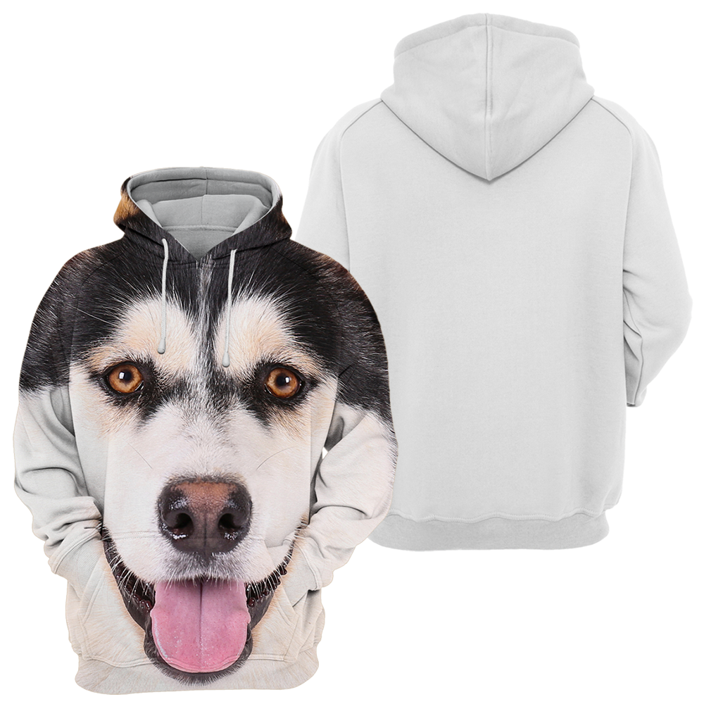 Unisex 3D Graphic Hoodies Animals Dogs Alaskan Husky Eye