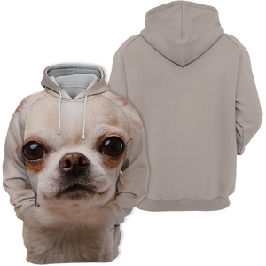 Unisex 3D Graphic Hoodies Animals Dogs Chihuahua Look