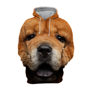 Unisex 3D Graphic Hoodies Animals Dogs Chow Chow Look