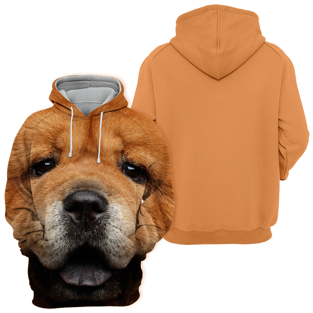 Unisex 3D Graphic Hoodies Animals Dogs Chow Chow Look