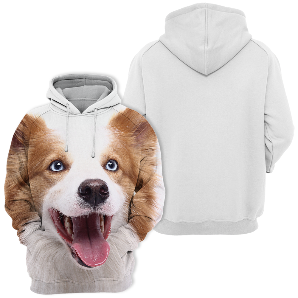 Unisex 3D Graphic Hoodies Animals Dogs Border Collie Brown