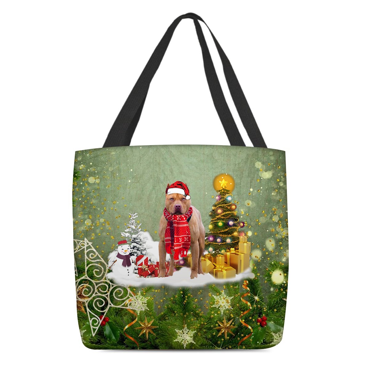 Staffordshire Bull Terrier/staffy Merry Christmas Tote Bag