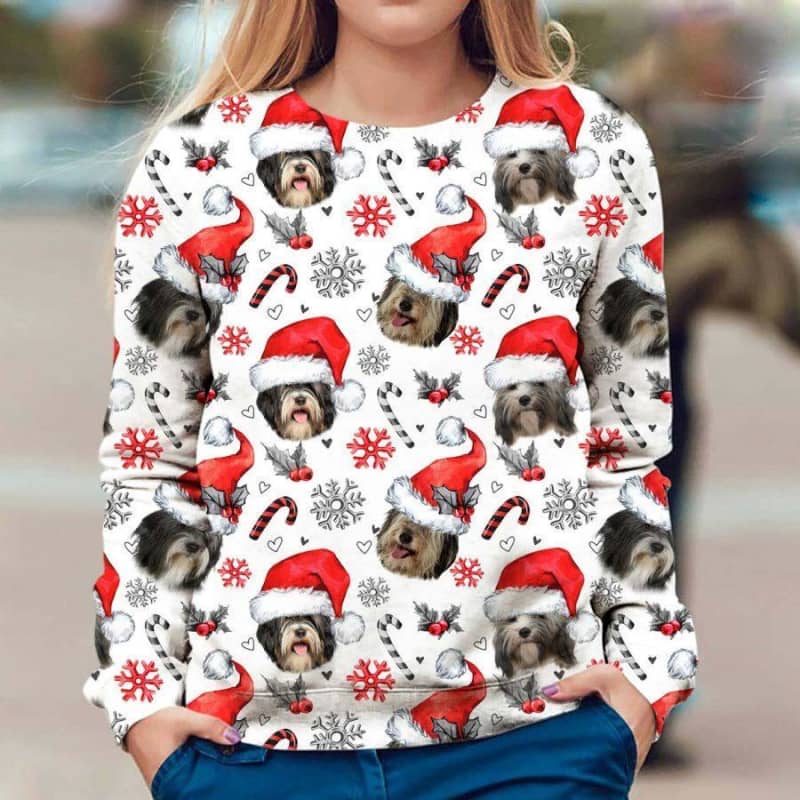 Tibetan Terrier - Xmas Decor - Premium Sweatshirt