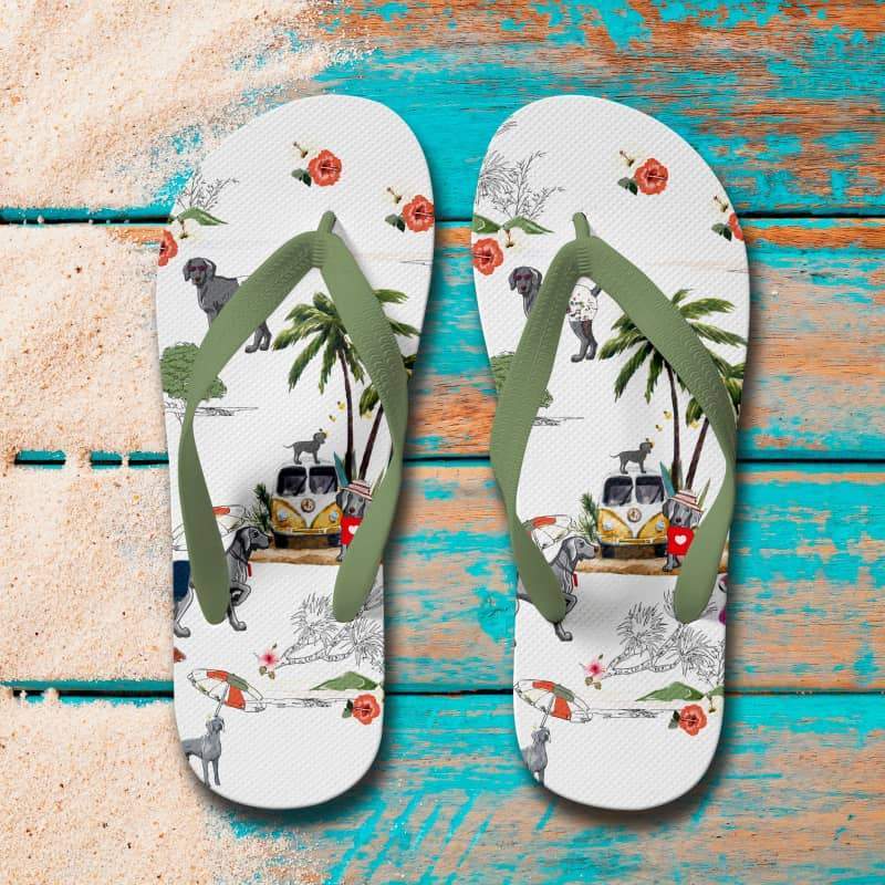 WEIMARANER Flip Flops