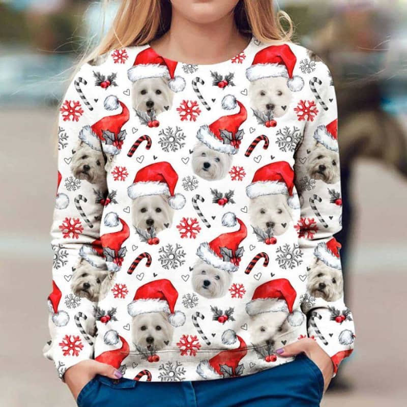 West Highland White Terrier - Xmas Decor - Premium Sweatshirt